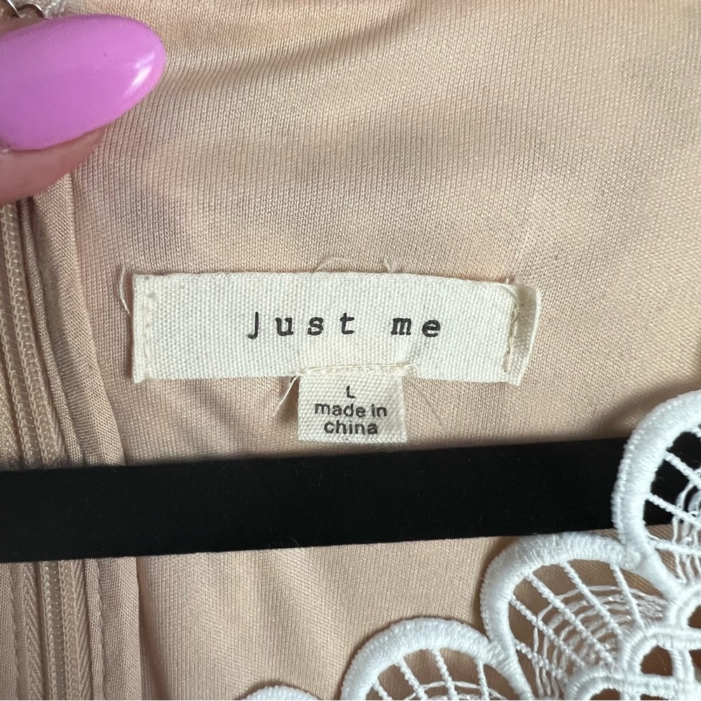 Just Me White Lace Dress - Picture 4 of 11